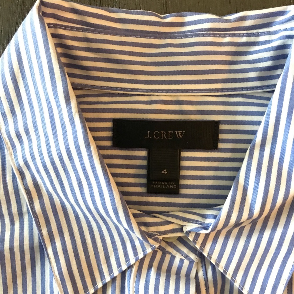Blue and white classic J. Crew button down